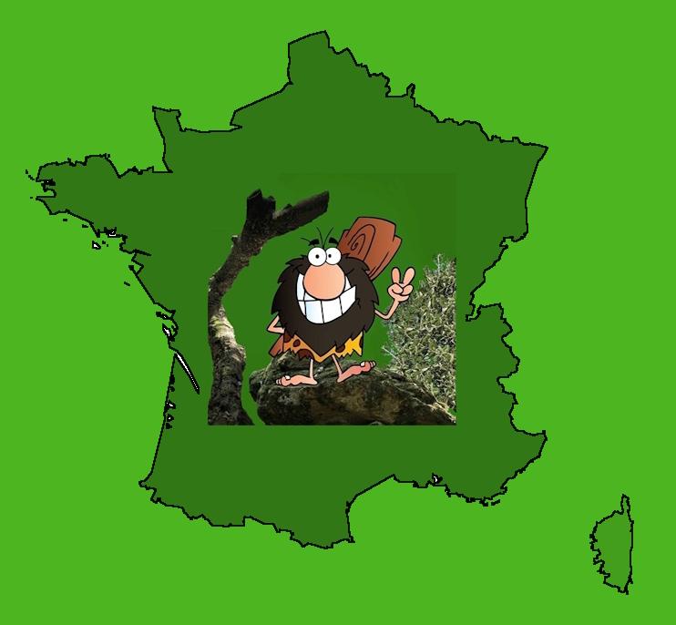 Carte de France des Châteaux.